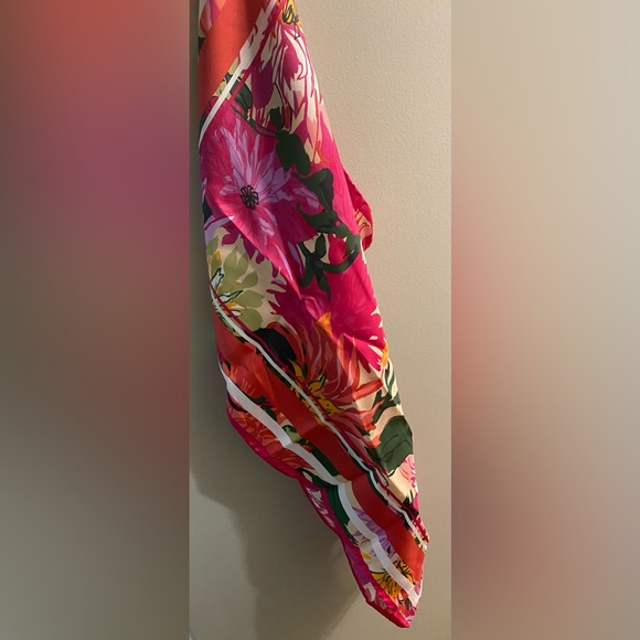 MaxMara Floral Silk Scarf - Picture 4 of 6